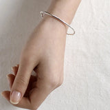 925 Silver 2mm Round Beads Elastic Bracelet