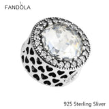 925 Silver Radiant Hearts Charms Bead for Bracelets