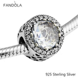 925 Silver Radiant Hearts Charms Bead for Bracelets