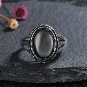 925 Silver Shell Vintage Ring Women's Holiday Party Gift