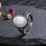 925 Silver Shell Vintage Ring Women's Holiday Party Gift