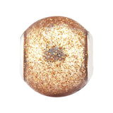 925 Silver Jewelry Rose Golden Glitter Charm Women DIY Jewelry