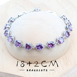 925 Silver Purple Zirconia Jewelry Set for Women