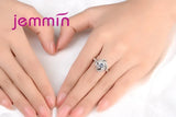 925 Silver Crystal Pendant Set