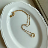 925 Silver Necklace Asymmetric Choker for Women