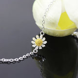 925 Silver Sunflower Bracelet for Women Chain Bracelets & Bangles