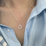 925 Sterling Silver Twist Pendant Necklace for Women