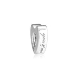 925 Sterling Silver Two Heart Red CZ Love Charm Pendant