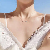 925 Silver fishbone Pendant Necklace for Women