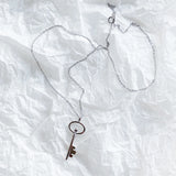 925 Silver Key Necklace for Women Jewelry