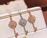 925 Silver Key Necklace Female Wild Clavicle Chain Couples