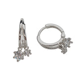 925 Silver Crystal Earrings Small Student Jewelry Accessories