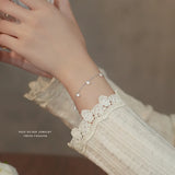 925 Silver Zircon Bracelet for Women Girl Jewelry Accessories