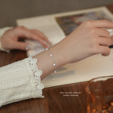 925 Silver Zircon Bracelet for Women Girl Jewelry Accessories