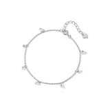 925 Silver Zircon Bracelet for Women Girl Jewelry Accessories
