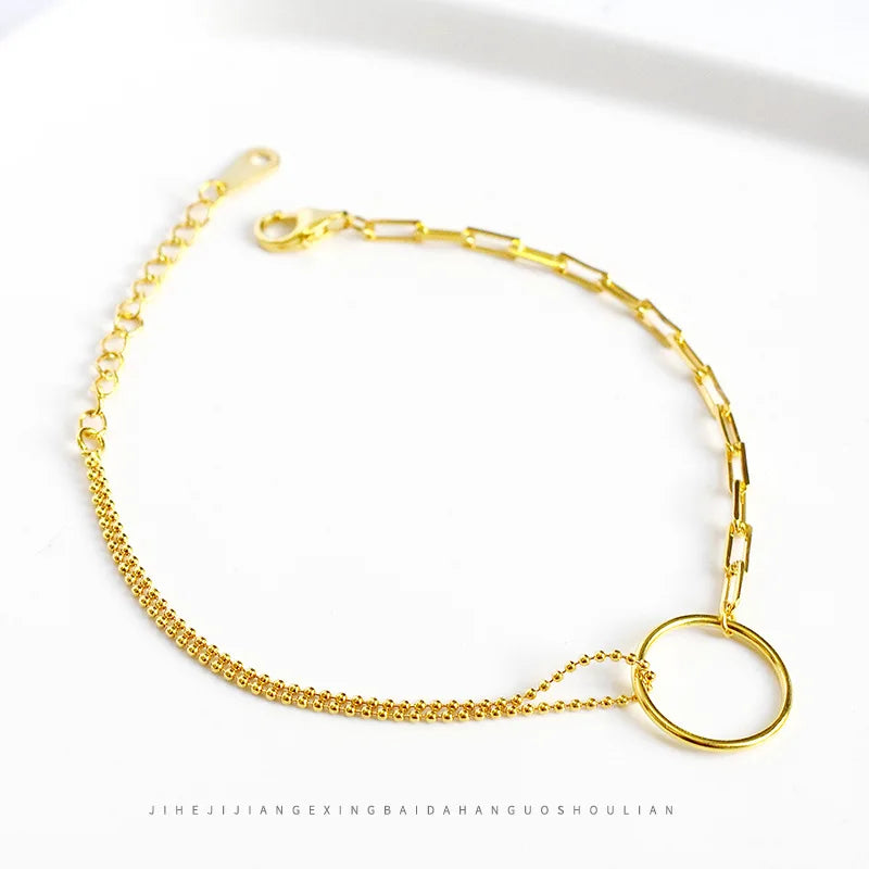 Sterling Silver Checkered Chain Bracelet Wedding Party Jewelry