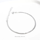925 Silver Snake Bone Chain Double Bracelet Women Adjustable Classic Jewelry