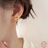 925 Silver Star Stud Earrings for Women