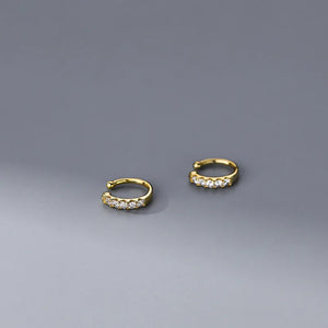925 Silver Zircon Ear Cuff Women Classic INS Earrings