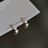 925 Sterling Silver Zircon Earrings Gradient Design Women's Jewelry