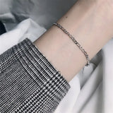 925 Sterling Silver Retro Chain Bracelet Women's Jewelry