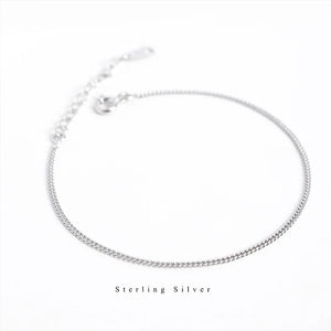 925 Silver Snake Bone Chain Bracelet Adjustable Jewelry Accessory
