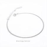 925 Silver Snake Bone Chain Bracelet Adjustable Jewelry Accessory