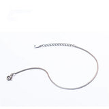 925 Silver Snake Bone Chain Bracelet Adjustable Jewelry Accessory