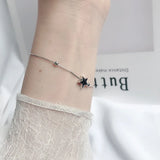 925 Sterling Silver Star Bracelet Classic Women Girlfriends Jewelry