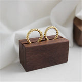 925 Sterling Silver Twisted Stud Earrings Women Wedding Party Jewelry