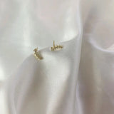 925 Silver Flower Stud Earrings Women Girlfriends Jewelry