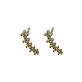 925 Silver Flower Stud Earrings Women Girlfriends Jewelry