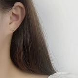 925 Silver Flower Stud Earrings Women Girlfriends Jewelry