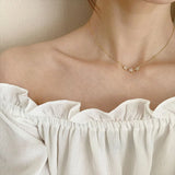 925 Silver Flowers Pendant Clavicle Chain Necklace for Women