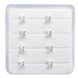 925 Silver L Bend Stud Nose Ring 20G Nose Body Piercing 8pcs