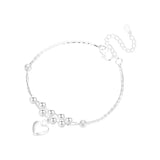 925 Silver LOVE Heart Bracelet Wedding Jewelry Girls Christmas