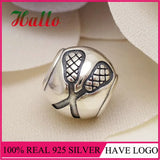 925 Silver Lacrosse Charm Bead for Bracelet Jewelry Making