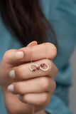 925 Silver Ladybug Infinity Necklace Zircon Stone Jewelry Gift