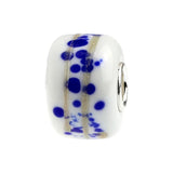 925 Silver Large Hole Colorful Flowers Music Note Glass Charm Bead