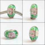 925 Silver Flowers Charm Beads for European Bracelet