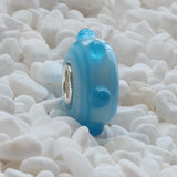 925 Sterling Silver Glass Charm Bead for European Bracelet
