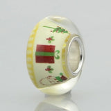 925 Sterling Silver Christmas Cartoon Charm Beads for European Bracelet