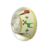 925 Sterling Silver Christmas Cartoon Charm Beads for European Bracelet
