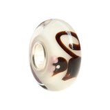 925 Silver Colorful 3D Squirrel Charm Glass Beads for Bracelet