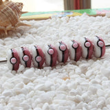 925 Silver Large Hole 3D Glass Elf Beads for European Bracelet