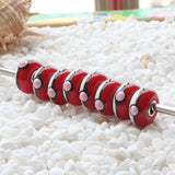 925 Silver Large Hole 3D Glass Elf Beads for European Bracelet