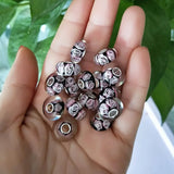 925 Silver Rose Glass Charm Bead Fit European Bracelet