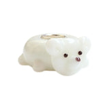 925 Silver Dog Charm Glass Beads for Bracelet