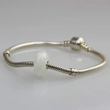 925 Silver Large Hole 3D Glass Charm Beads for Bracelet