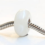 925 Silver Large Hole 3D Glass Charm Beads for Bracelet